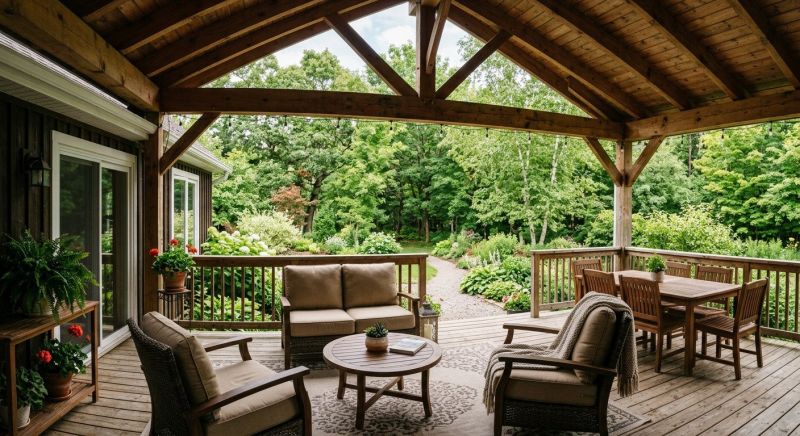 Wooden Veranda Construction in Worcester, MA